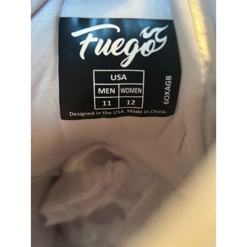 FUEGO Unisex High Top Dance Sneakers Women's 12 Men's 11